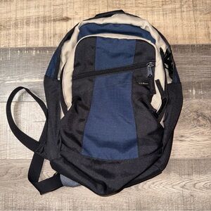 LL Bean Black, khaki, Blue sling bag for a daypack
